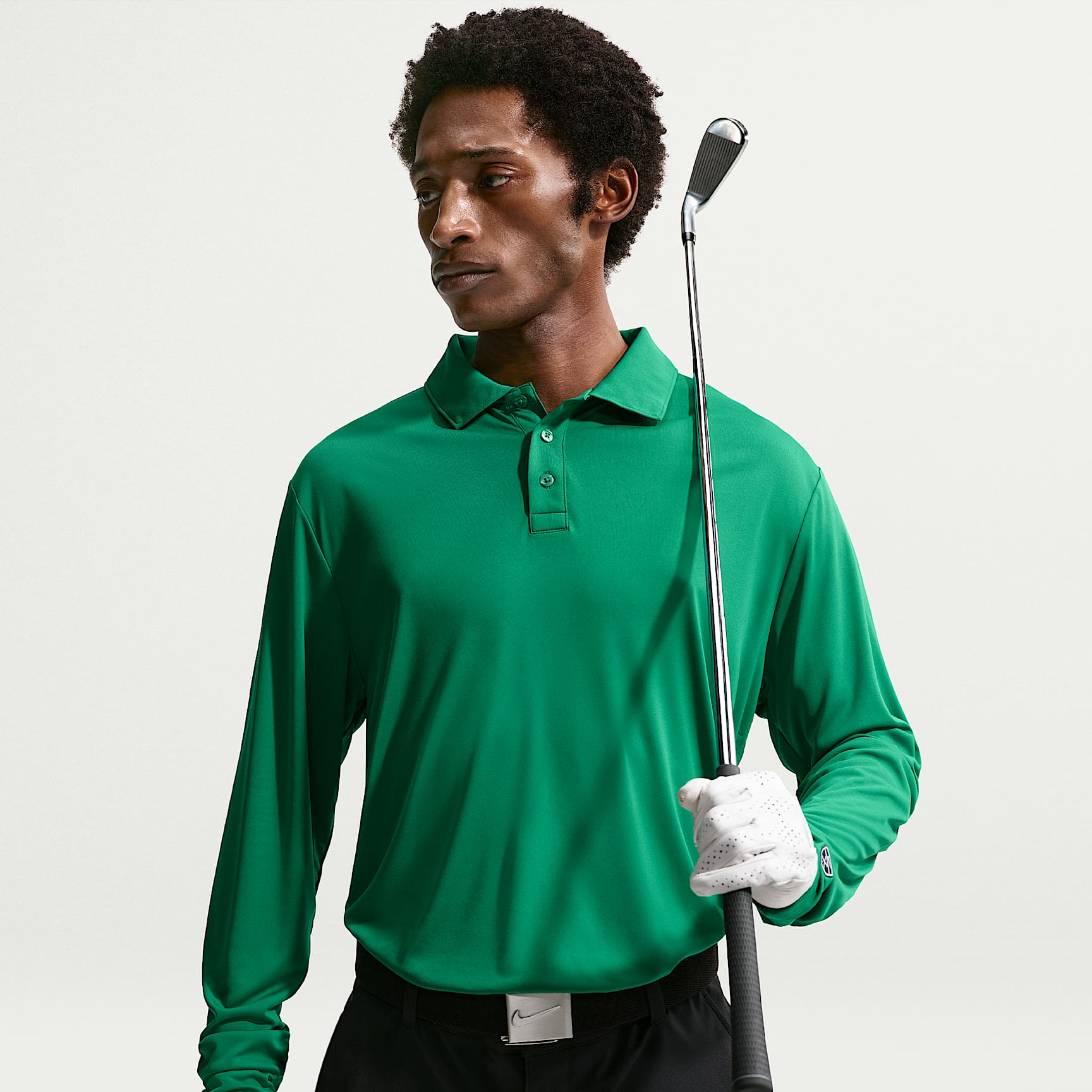 Nike Par Men's Dri-FIT Long-Sleeve Logo Golf Polo. Nike.com